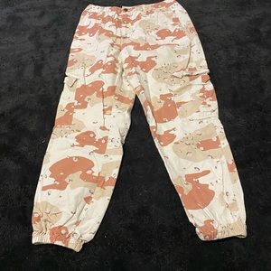 Pink camp cargo pants